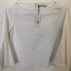 NWT! Alice+Olivia white top. sz Small. Orig $225